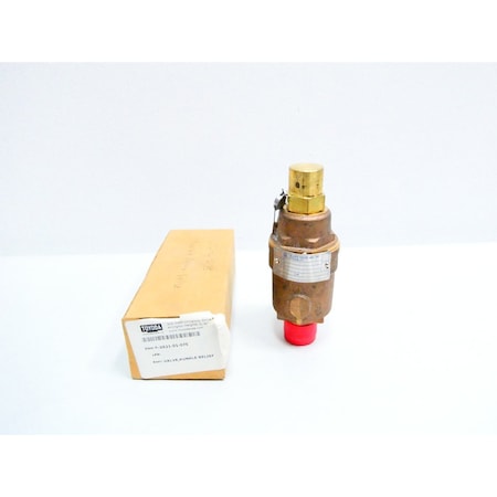 Kunkle 30GPM BRONZE THREADED 200PSI 3/4IN NPT RELIEF VALVE 0521-01-075
